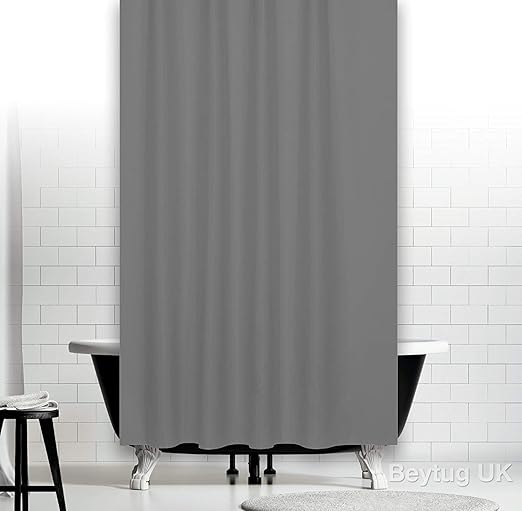 extra long gray curtains