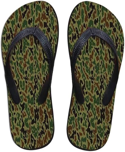 hunter green flip flops
