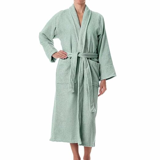 Unisex Terry Cloth Robe 100 Long Staple Cotton Hotel/Spa by
