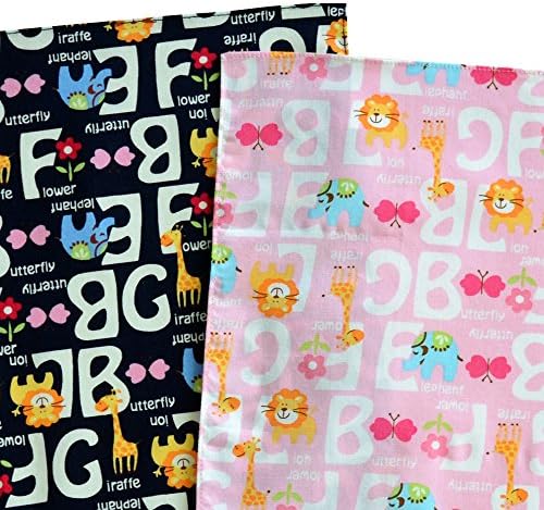 Set of 6, Pink Safari Cloth Napkins, Zoo Animals Lunch Napkins, Jungle Themed Party Favors for Girls Birthdays, Baby Shower