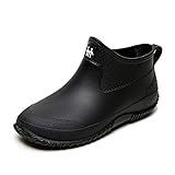 GBWPRBMW Mens Rain Boots, Ankle Deck Boots