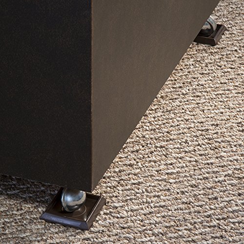 SoftTouch 4653295N Furniture Caster Cups Square for Carpet or Durable