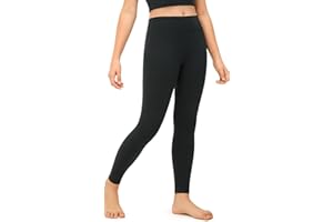 CRZ YOGA Girls Butterluxe Full Length Athletic Leggings - Kids High Waist Lounge Pants Girls Active Dance Running Yoga Tights