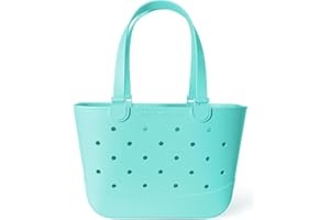 Simple Modern Beach Bag Rubber Tote | Waterproof Large Tote Bag with Zipper Pocket for Pool, Groceries, Sports | Gifts For Wo