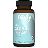 Amazon Brand - Revly Quercetin + Bromelain, 500 mg Quercetin with 150 mg Bromelain, 50 Capsules, Vegan