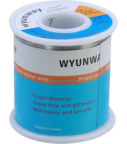 thumbnail image 2 of AIM 63-37 Tin Lead Rosin Core Solder Wire - 0.032" For Electrical Repair (1lb Spool) 2 of 11