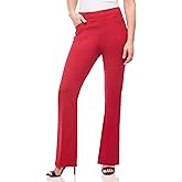 REKKUNA Women's Pull-On Stretchy and Dressy Boot Cut Career Pant