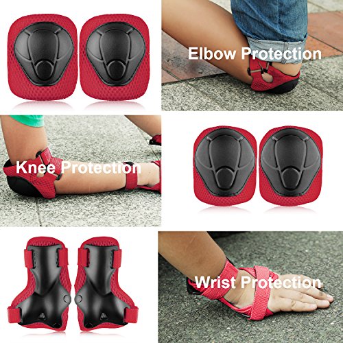 image for F&G Kids Protective Gear Set Knee Pads Elbow Pads Wrist Guards for You