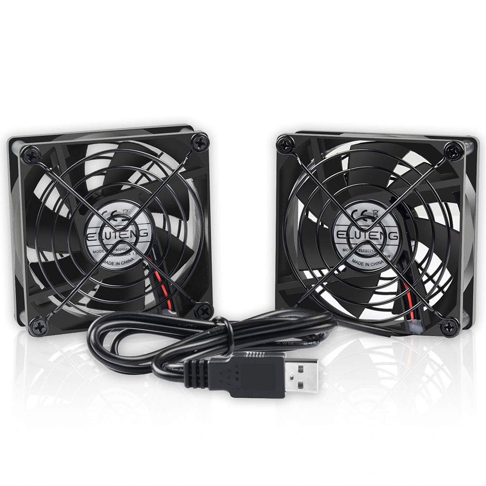Computer Fan Cooling For Laptops Towers Dual USB 5V Cooler Fans 2700RPM