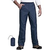 33,000ft Packable Rain Pants for Men Waterproof Hiking Pants Lightweight Rain Pants Outdoor Windproof Pant for Golf, Fishing