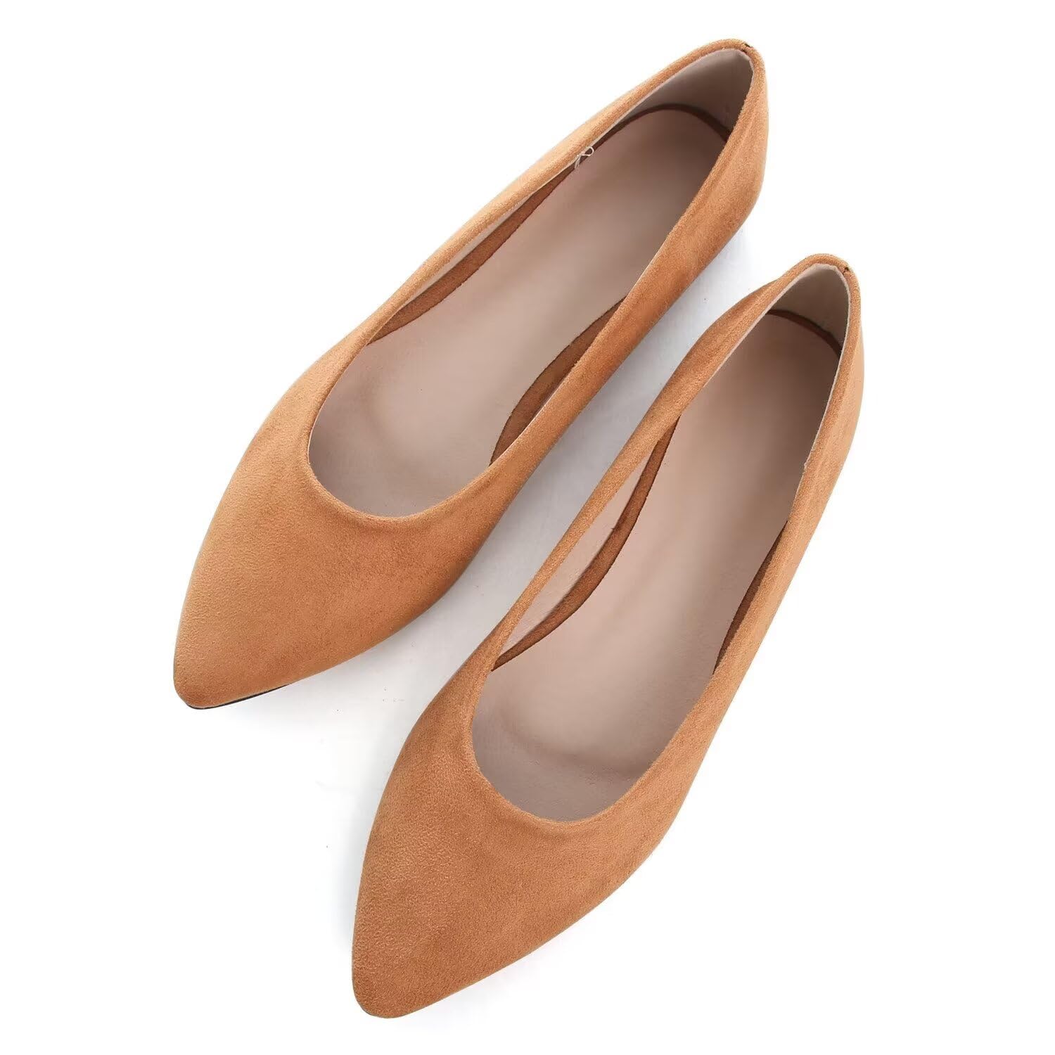 ChaiRong Zhou Casual Flats for Women Soft Suede