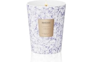 M&SENSE Lavender Citrus Scented Soy Candle, 3 Wick Highly Scented 14.1 Oz 80H, Aromatherapy Scented Candle Gift for Women and Men