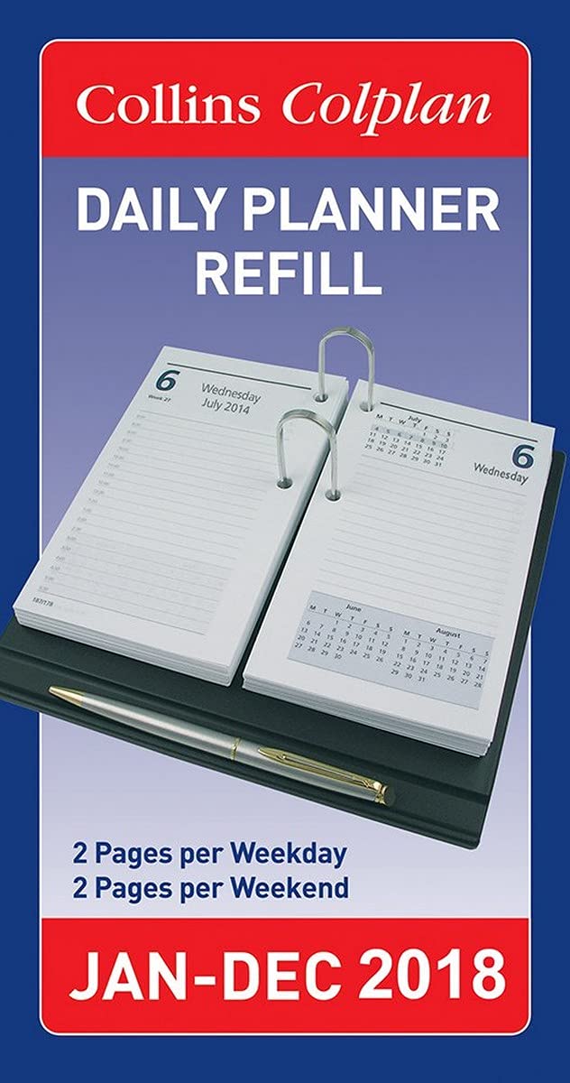 Collins Colplan 2018 Table Diary Refill