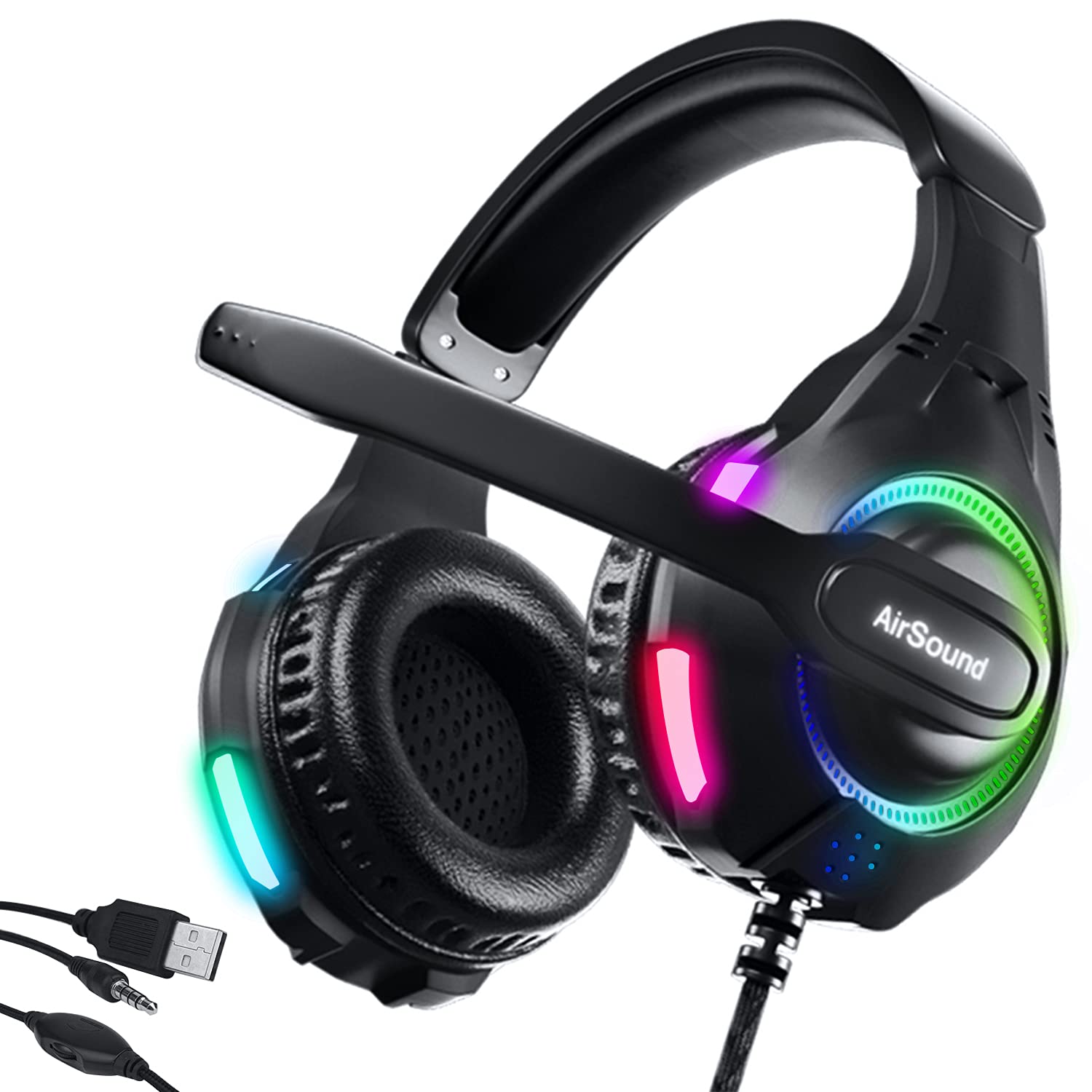 AirSound Alpha5 Stereo Gaming Headset for Noise Cancelling OverEar