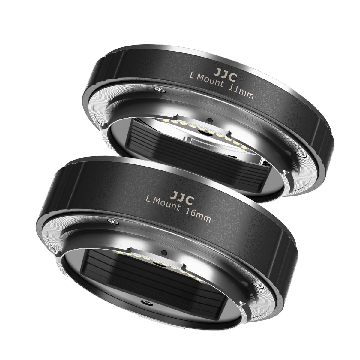 JJC Macro Extension Tube (11mm+16mm) Auto Focus for Panasonic/Sigma/Leica L mount Lens Cameras Close-up Macro Photography - Extension Ring Body Rear Lens Cap Set