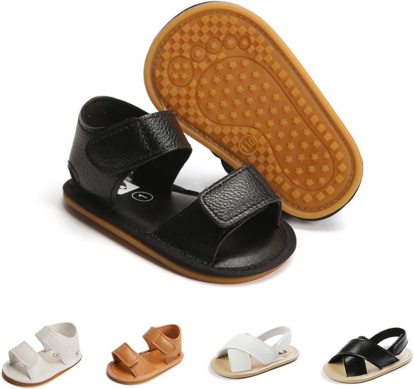 Baby Boy Sandals Summer Crib Shoes Soft Sole Infant Boys Non-Slip First Walkers Shoes