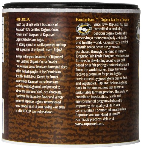 Rapunzel Pure Organic Cocoa Powder, 7.1 Ounce - Thumbnail 3