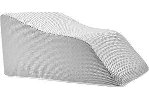Lounge Doctor Elevating Leg Rest Wedge Pillow, Heather Grey, Small