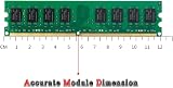 DUOMEIQI DDR2 4GB Kit (2x2GB) 667MHz PC2-5300 Desktop RAM Module 1.5v CL5 view 2