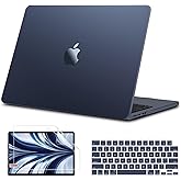 B BELK Compatible with MacBook Air 13 inch Case 2026 2025 2024 2023 2022 M4 A3240 M3 A3113 M2 A2681,[100% Official Color] [Slim Armor] Plastic Hard Shell Case for MacBook Air 13.6 inch, Midnight Clear