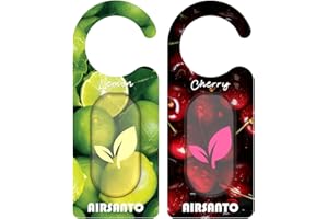 AIRSANTO Sachets for Drawers and Closets, Fresh Scents Sachet Packets Long Lasting Essential Oil Closet Freshener Odor Eliminator Gifts for Men, Dad, Mom, Women (2Pack, Lemon & Cherry)