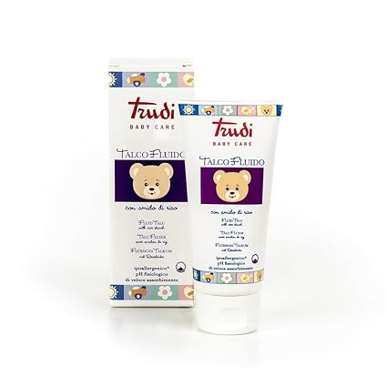 Trudi Baby 00478 Flüssiges Talkum mit Reisstärke (100 ml), weiß
