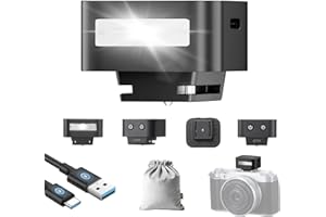 ZENIKO ZF04 Aluminum Mini Camera Flash Speedlite On Camera, 372 Full-Power Flashes 2.5S Recycle Mini Manual Flash for Canon/Sony zv1/Sony zve10 /Ricoh gr3/Nikon/Fuji f1 (Black)