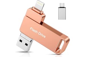 Apple MFi Certified iPhone Flash Drive, Photo Stick for iPhone Memory Stick for Photo Storage Stick, iPhone Thumb Drive for P
