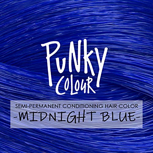 Jerome Russell Punky Hair Color Creme, Midnight Blue, 3.5 Ounce