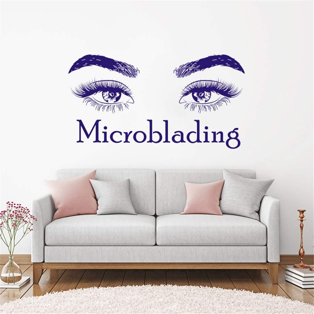 Ajcwhml Salón de Belleza Vinilo Arte Pegatinas de Pared Maquillaje ...