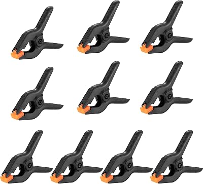 Xiaomoyu 10 Pcs Nylon Spring Clamps 3 Inch Heavy Duty Woodworking Clips