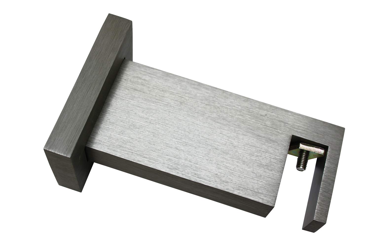 Gardinia Slim Bracket for Luxor Rectangular Brushed Steel 7.5 cm Stainless Steel Look 7.5 cm