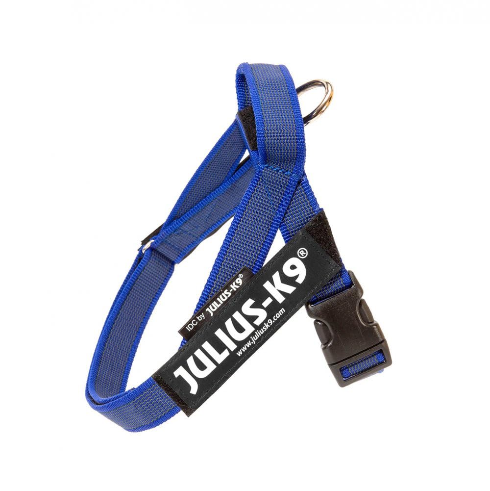 Julius-K9, IDC Color & Gray Belt Harness, Size: XS / Mini-Mini, Blue-Gray