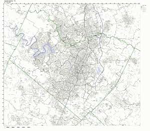 Amazon.com: Travis County, Texas TX ZIP Code Map Not Laminated: Home