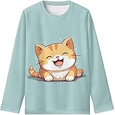 XXQGOMG Long Sleeve Shirts for Girls Casual Crewneck Tops Fall Winter Outfits for 3-16 Years Old