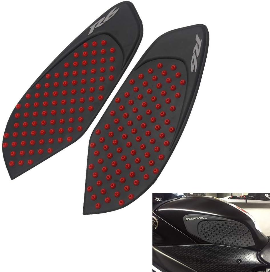 Tank Gas Pad Knee Fuel Side Grips Protector For Yamaha YZF R6 2008-2015
