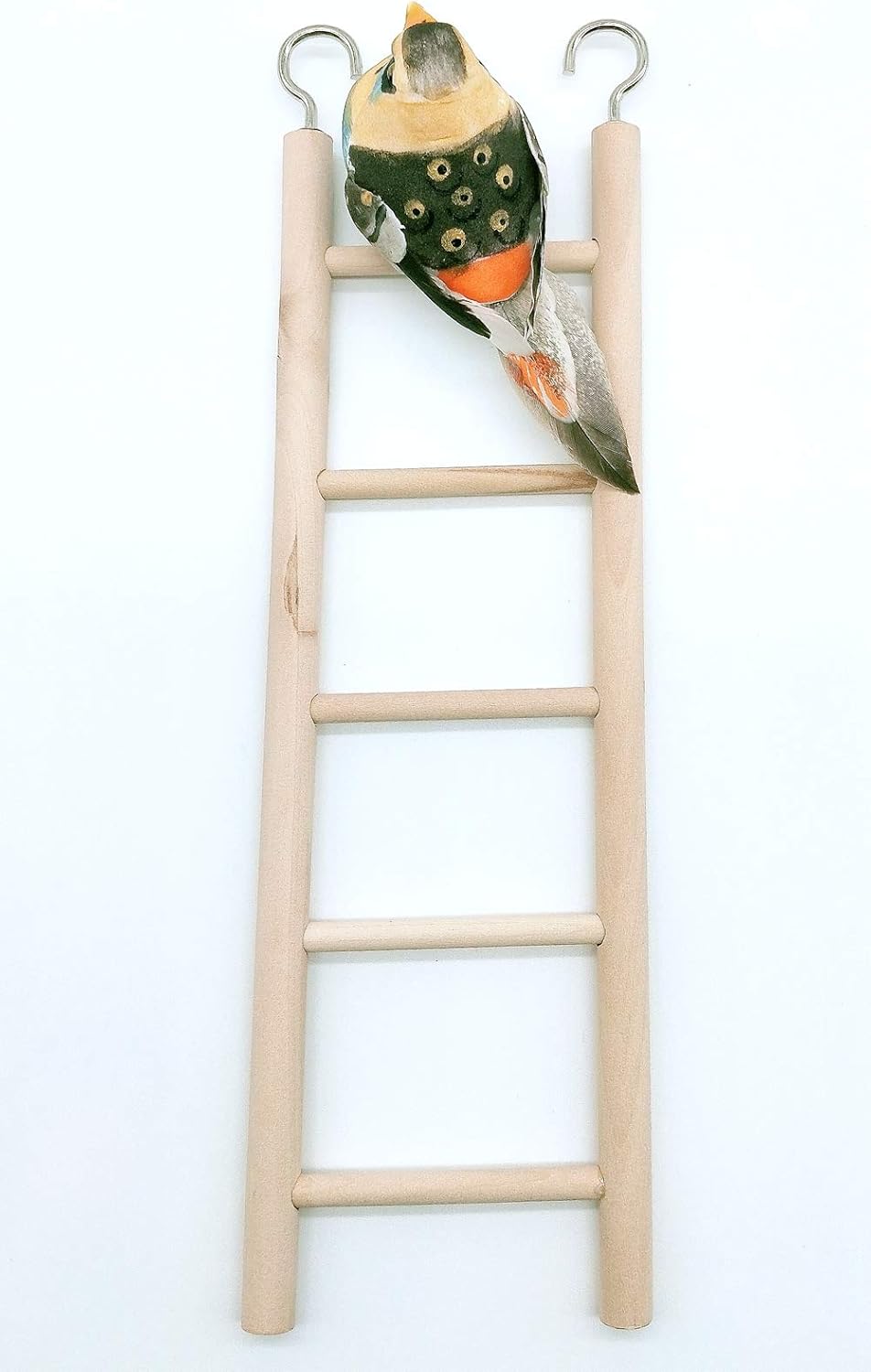 LWINGFLYER 2pcs Wooden Ladder for Bird Parrot Ladder Climbing Toy Birdie Basics (5 Step & 7 Step) : Pet Supplies