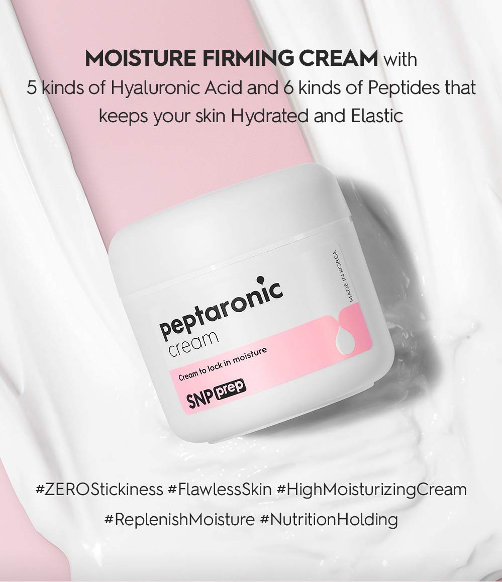 SNP PREP - Peptaronic Complete Korean Skin Care Set - Includes Toner, Cream, Serum, Ampoule Mask (10 Sheets) & Tone-Up Cream - Best Gift Idea for Mom, Girlfriend, Wife, Her, Women: Beauty