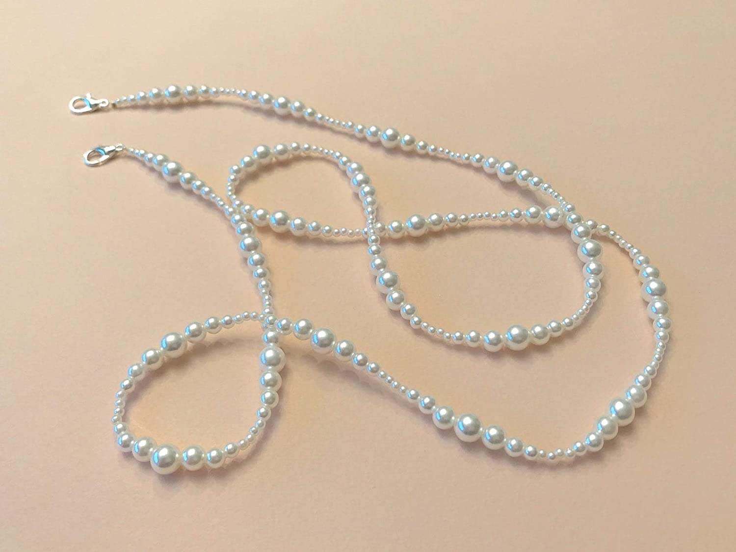 GARALA Crystal Beaded Mask Holder Lanyard Mask Cain Necklace Eyeglass Chains for Women Girls