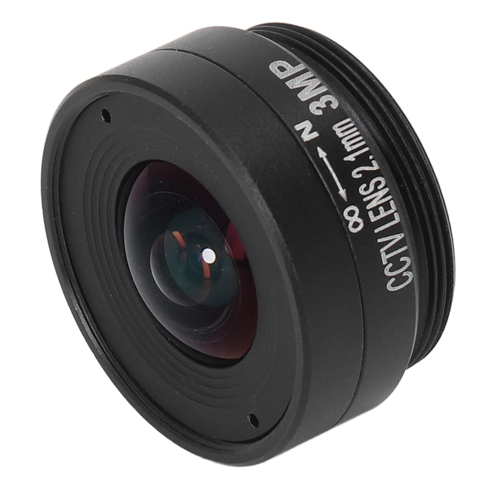Photo 1 of 2.1mm 3MP CS Mount Lens, Wide Angle CCTV Camera Lens for Home Security Cameras (Black)