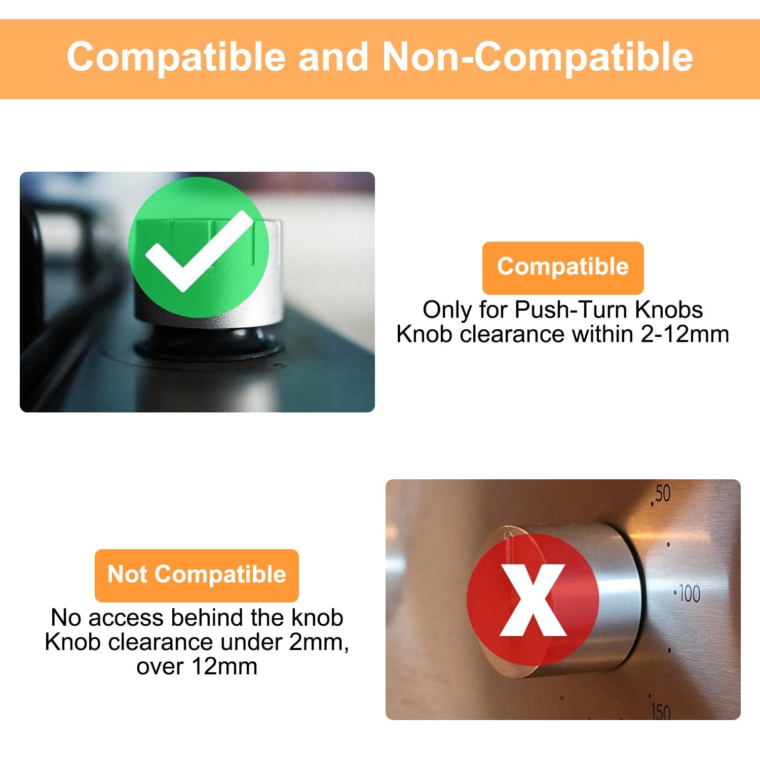 Stove Knob Covers, Door Knob Safety Cover for Kids, 5 Pcs Gas Stove Knob Locks, Oven Knob Covers for Child Pet Safety (black)