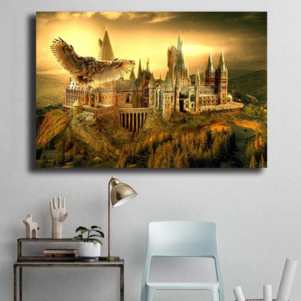Harries hogwartses búho Cartel de la Escuela alfareros Lienzo Pintura