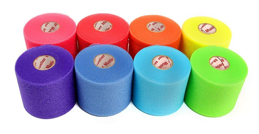 Photo 1 of Mueller Rainbow Pack of Sports Pre-Wrap (8 Colors!),30 Yards,Rainbow