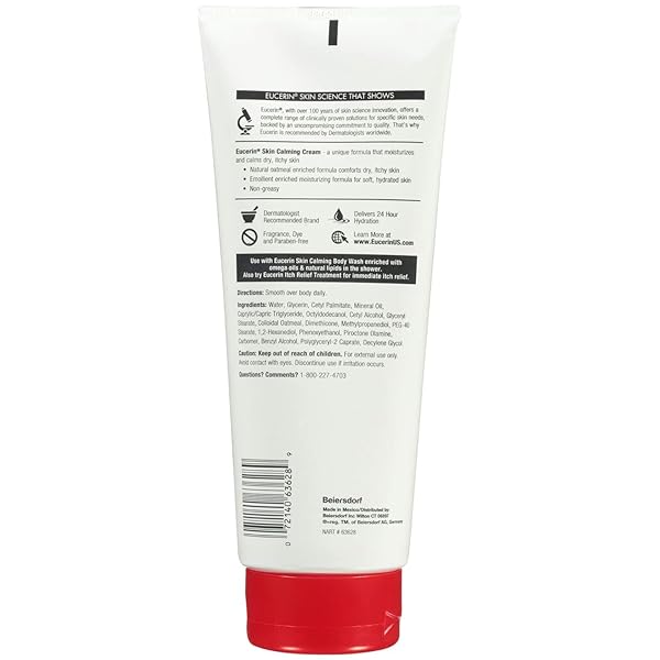 EUCERIN CREME SKIN CALMING 14 OUNCE TUBE (FRAGRANCE-FREE)