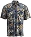 Geometric Evening Tropical Hawaiian Batik Cotton Shirt By Johari West