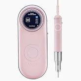 Professional Electric Nail Drill Machine - O NAIL 50,000 RPM E-File with LCD Display, Smart Control and Vibration-Free, 3mm Shank Bits Kit, Beginner Mode for Acrylic Gel Removal, for Home &amp; Salon Use