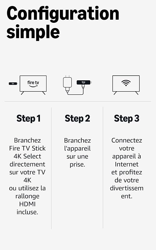 Fire TV Stick 4K Select: découvrez le streaming en 4K, regardez des centaines de milliers de films et d'épisodes TV, et trouvez vos séries plus rapidement avec Alexa+