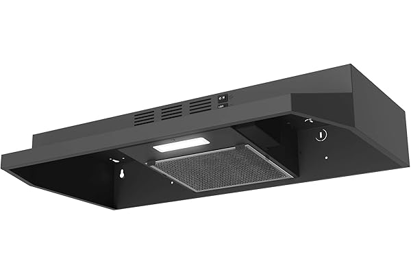 SNDOAS Range Hood 30 inch Under Cabinet, Ducted/Ductless Convertible Kitchen Hood, Stainless Steel Vent Hood with LED Light,U