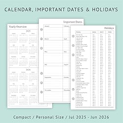 newestor 2025-2026 Weekly & Monthly Planner