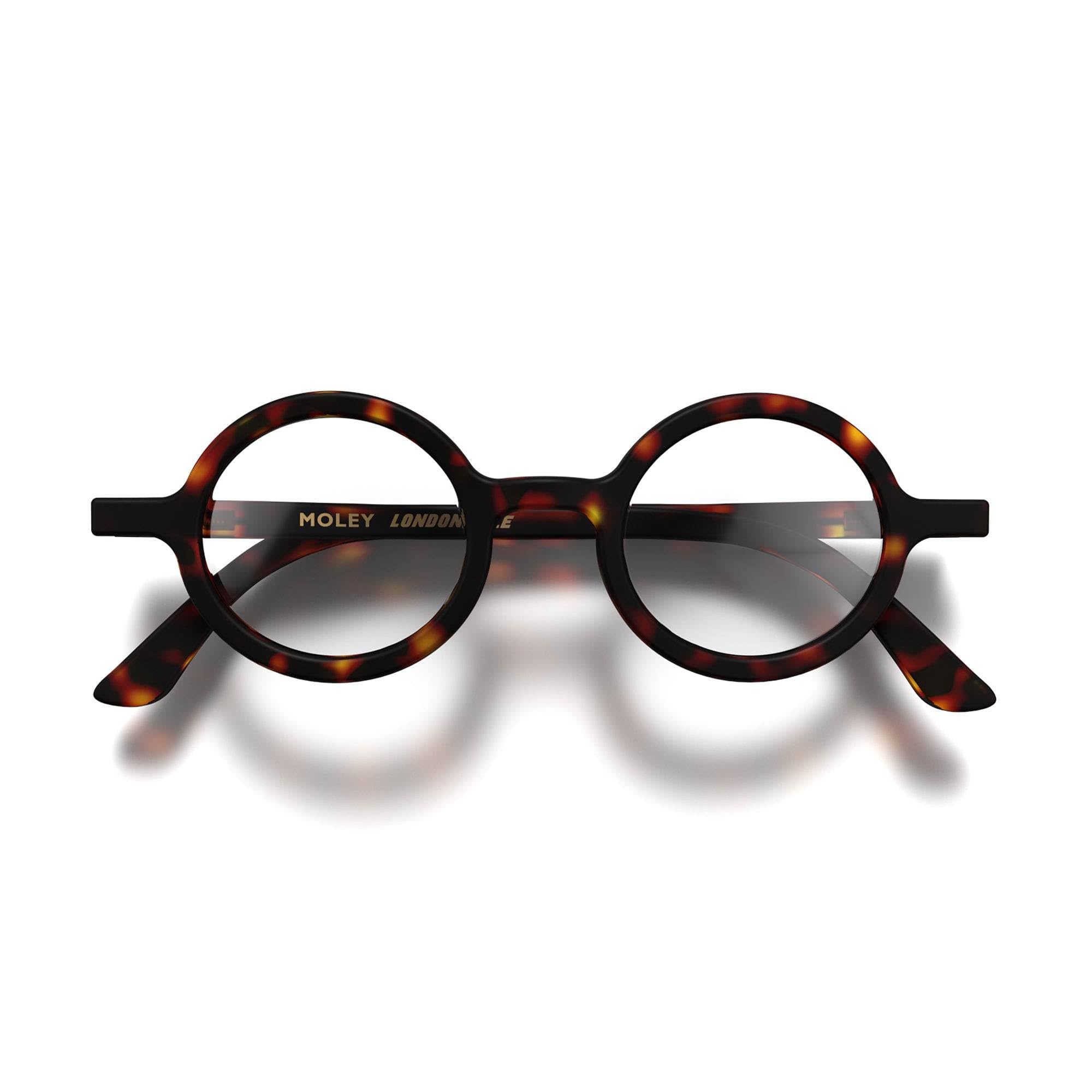 LONDON MOLE® Moley reading glasses | Cool round shaped readers | Men’s Women’s Unisex | Spring hinges